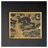 $75 Colorfull Worlds The Starry Night Metal Wall A