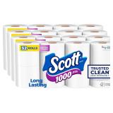 $33 Scott 1000 Trusted Clean Toilet Paper, 32 Roll