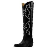 SZ 10- Womens Cowgirl Boots Fashion Knee High West