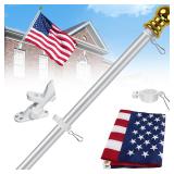 $41 American Flag Pole Kit, 2.5x4 Ft US Flag with