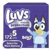 $46 Luvs Diapers Size 5, 172 Count (Select for Mor