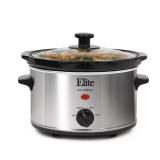 2 Qt. Oval Stainless Steel Finish Slow Cooker