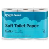 $19 Amazon Basics 2-Ply Soft Toilet Paper, 6 Rolls