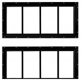$66 2 Pack Shed Window (Black, 10' x 23')