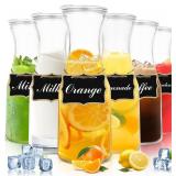 $49 Jarsoph Glass Carafe with Lid 1 Liter Beverage