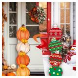 $14 Meooeck 46 Inch Double Sided Christmas Porch S