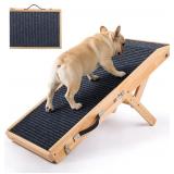 $80 Wood Dog Ramp for Bed, 5-Level Adjustable Heig