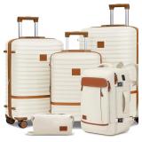 $170 Joyway Expandable Luggage Sets 5 Piece, Light