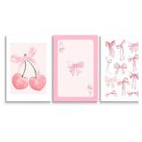 $106 SKYSUKEY Chic Pink Bow Canvas Art Prints - Se