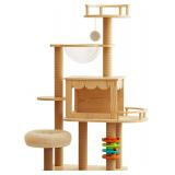 $73 Cat Tree, Modern Cat Tree Tower for Indoor Cat
