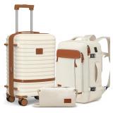 $80 Joyway Expandable Carry on Luggage Sets Airlin