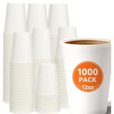 $86 METAPRINT 12 oz Disposable Paper Coffee Cups 1