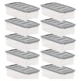 $30 Amazon Basics Plastic Storage Containers with
