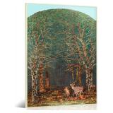 $200 MUSM Forest Deer Wall Art for Livingroomm Lan