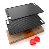$109 NutriChef 18 Inch Cast Iron Griddle Skillet R