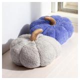$20 Sherpa Pumpkin Throw Pillows, Plush Fall Decor