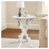 $69 Rustic Farmhouse Round Side Table Small Wooden
