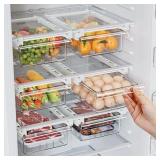 $30 2 Pack Refrigerator Drawer Organizer, Pull Out