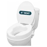 $70 4 Inch Raised Toilet Seat Risers for Seniors,
