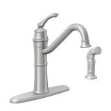 $170 Moen Wetherly One Handle Stainless Steel Kitc