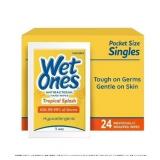 $18 Wet Ones Antibacterial Hand Wipes, Tropical Sp