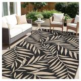 $80 OLANLY Waterproof Outdoor Rug 8x10 ft, Reversi