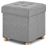 $35 BRIAN & DANY Ottoman with Storage, Square Smal
