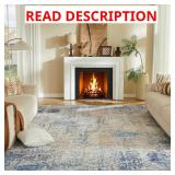 $50 8x10 Washable Area Rug - Modern Abstract Distr