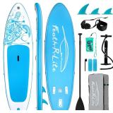 $129 FEATH-R-LITE Inflatable Paddle Board Stand Up