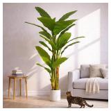 $120 7FT Artificial Banana Tree Luxury Faux Banana