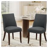 $160 COLAMY Upholstered Dining Chairs Set of 2, Mi