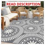 $30 Ileading Outdoor Patio Rug Waterproof, Reversi