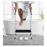 Step Stool for Bathtub With Handle, Non-slip Bathr