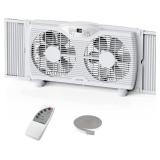 $60 shinic Twin Window Fan, 9-Inch Blades Reversib