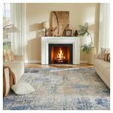 $50 8x10 Washable Area Rug - Modern Abstract Distr