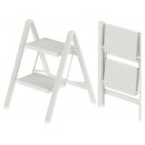 $35 2 Step Ladder, Folding Step Stool with Anti-Sl