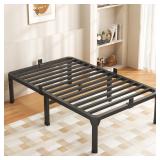 $72 ROIL 14 Inch Twin Size Bed Frame with Mattress