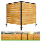 $120 2 Panels No Dig Wooden Privacy Fence Screen,