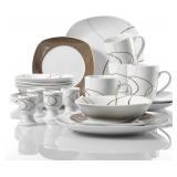 $63 VEWEET 'Nikita' 20-Piece Dinner Set Ivory Whit