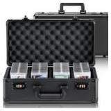 $50 Card Storage Box - 4 Slot Case with Coded Lock