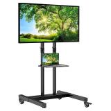 PERLESMITH Mobile TV Stand on Wheels for 32-75 Inc