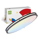 $120 ASD 32 Inch Oval Flush Mount Ceiling Light 45
