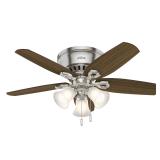 $130 Hunter Builder Low Pro 42-in Brushed Nickel w
