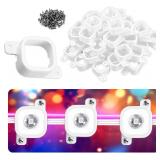 $64 150 Pcs White Mounting Brackets, Light Clips W
