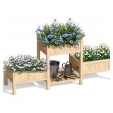 $90 Extra Large Wooden Raised Garden Bed with Legs