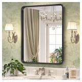 $90 Brightify Black Bathroom Mirror for Wall, 24x3