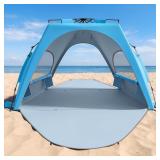 $56 Raynesys Beach Tent Sun Shelter, 3-4 Person Po
