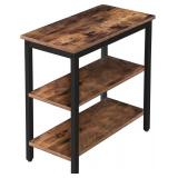 $60 HOOBRO End Table, Simple Rustic Side Table wit