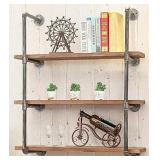 $100 Industrial Wall Mounted Iron Floating Pipe Sh