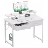 $60 Pamray 32 Inch Small Computer Desk with Monito